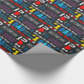 Vaderdag Beste vader Gezegden Cadeaupapier (Hoek)