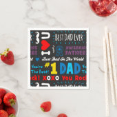 Vaderdag Beste vader Gezegden Servetten (Insitu)