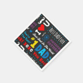 Vaderdag Beste vader Gezegden Servetten (Hoek)