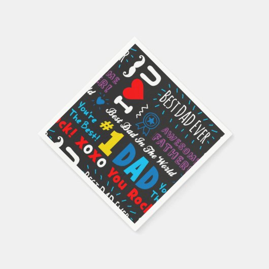 Vaderdag Beste vader Gezegden Servetten (Hoek)