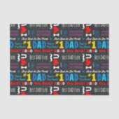 Vaderdag Beste vader Gezegden Tissuepapier (Voorkant)