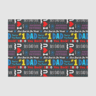 Vaderdag Beste vader Gezegden Tissuepapier