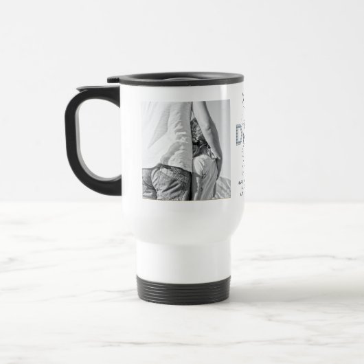 Vaderdag Beste vader ooit 2 Foto Dusty Blue Reisbeker (Links)