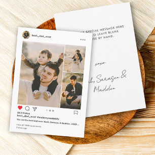 Vaderdag Beste vader ooit 3 Foto Instagram Post Feestdagenkaart