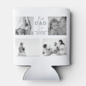 Vaderdag Beste vader ooit 4 Foto Dusty Blue Blikjeskoeler (Achterkant)