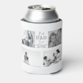 Vaderdag Beste vader ooit 4 Foto Dusty Blue Blikjeskoeler (Blikje Achterkant)