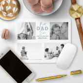 Vaderdag Beste vader ooit 4 Foto Dusty Blue Muismat