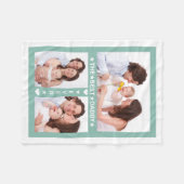 Vaderdag Beste vader ooit familie foto collage Fleece Deken (Voorkant (Horizontaal))