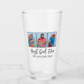 Vaderdag Beste vader ooit familie foto Collage Glas (Voorkant)