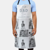 Vaderdag Beste vader ooit fotocollage blauw Schort