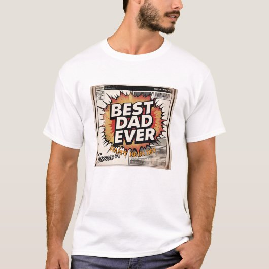 Vaderdag | Beste vader ooit Gepersonaliseerd T-shi T-shirt (Voorkant)