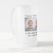 Vaderdag Beste vader ooit Kinder Foto Matglas Bierpul (Voorkant links)