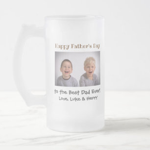 Vaderdag Beste vader ooit Kinder Foto Matglas Bierpul