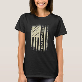 Vaderdag beste vader ooit met Amerikaanse vlag 1 T-shirt