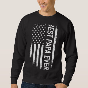 Vaderdag beste vader ooit met Amerikaanse vlag 1 Trui