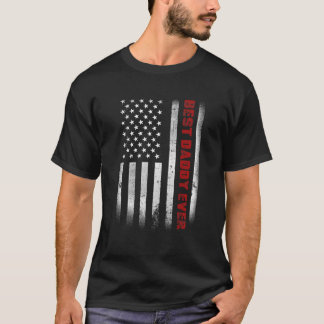 vaderdag beste vader ooit met Amerikaanse vlag T-shirt