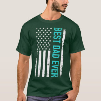 vaderdag beste vader ooit met Amerikaanse vlag T-shirt