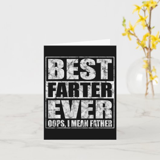 Vaderdag beste vader ooit oeps ik bedoel vader kaart (Gele Bloem)
