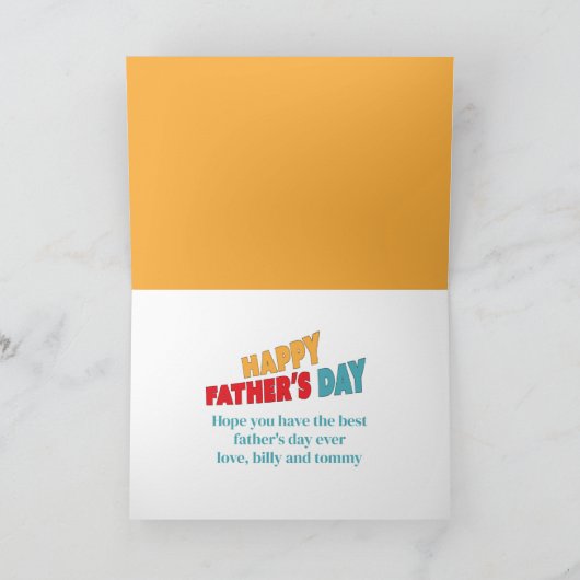 Vaderdag beste vader ooit Pennant Kaart (Binnen)