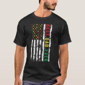 Vaderdag beste vader ooit Vlag zwarte Afrikaan A T-shirt (Voorkant)