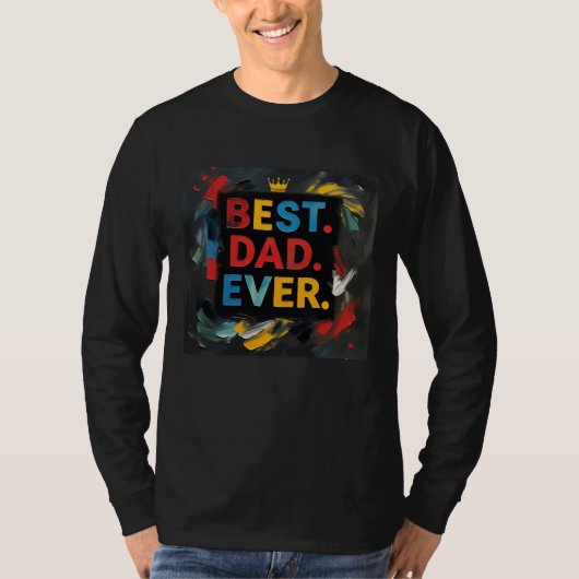 Vaderdag | Beste vader ooit vol Sleeves T-shirt (Voorkant)