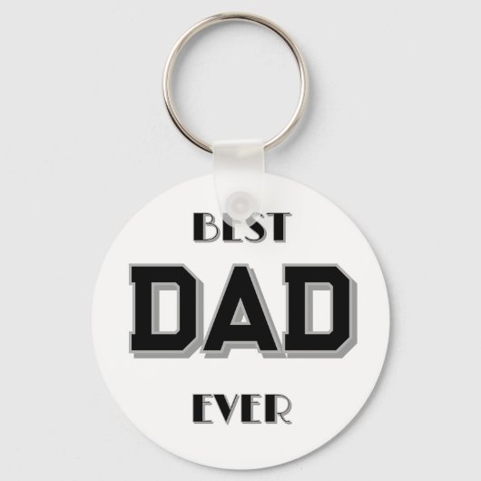 Vaderdag beste vader ooit wit sleutelhanger (Voorkant)