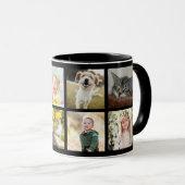 Vaderdag beste vader ooit zes foto's & tekst, zwar mok (Voorkant rechts)