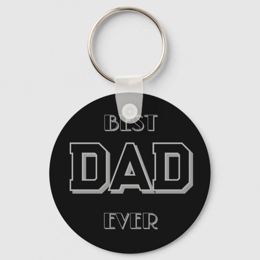 Vaderdag beste vader ooit zwart sleutelhanger (Voorkant)