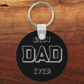 Vaderdag beste vader ooit zwart sleutelhanger (Voorkant)