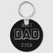 Vaderdag beste vader ooit zwart sleutelhanger (Achterkant)