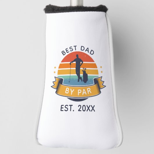 vaderdag beste vader op achterpootje golfheadcover (Draai 90)