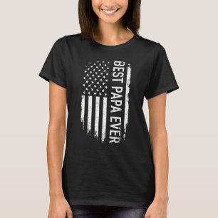 Vaderdag beste vader Papa ooit met ons Amerikaanse T-shirt
