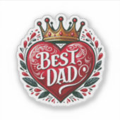 Vaderdag: beste vader sticker (Voorkant)