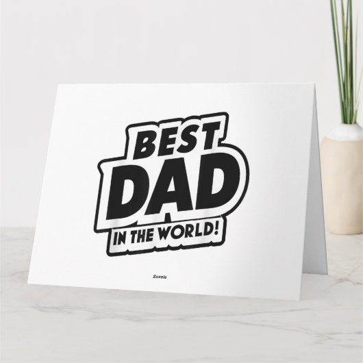 Vaderdag Beste Vader Van De Wereld Kaart (Achterkant)