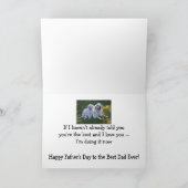 Vaderdag Beste vader van Golden Retriever Dog Kaart (Binnen)