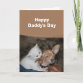 Vaderdag Beste Vader Van Huisdieren Vakantiewenska Kaart (Voorkant)