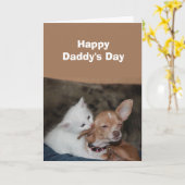 Vaderdag Beste Vader Van Huisdieren Vakantiewenska Kaart (Gele Bloem)