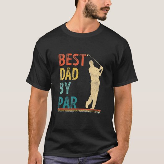 Vaderdag beste vader van par Golfer papa Golf 1 T-shirt (Voorkant)