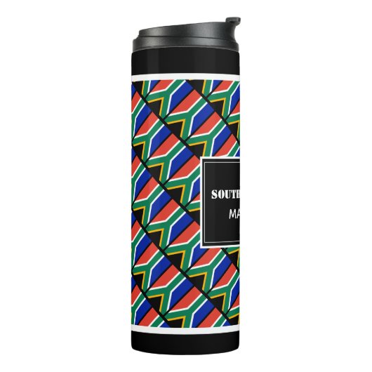 Vaderdag BESTE ZUID-AFRIKAANSE DAD, gepersonalisee Thermosbeker (Gedraaid links)