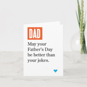 Vaderdag beter dan papa grapt Wenskaart Kaart