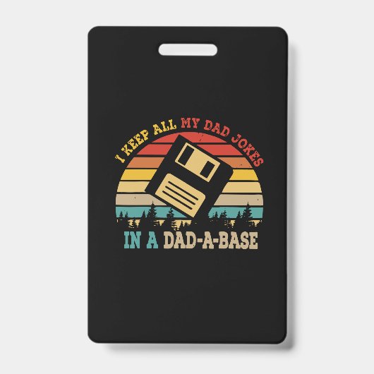 Vaderdag bewaar ik al mijn vadergrappen badge (Voorzijde)