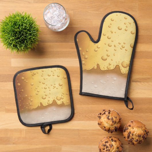 Vaderdag, Bier, Barbeque, BBQ, papa's Ovenwant & Pannenlap Set (Top down)