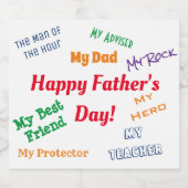 Vaderdag Bier Etiket (Enkel label)