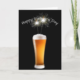 Vaderdag Bier met Sparklers Kaart
