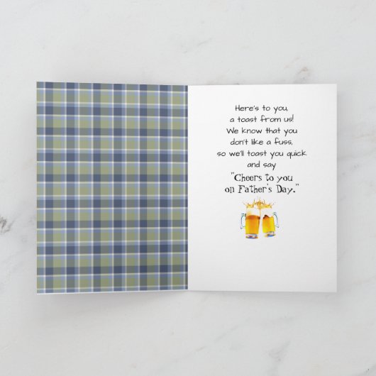Vaderdag Bier op Plaid Kaart (Binnen)