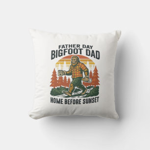 Vaderdag Bigfoot Papa Shirt De Man De Mythe De Kussen