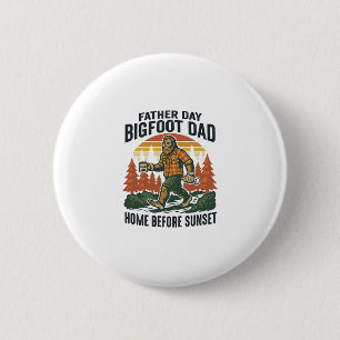Vaderdag Bigfoot papa shirt De man De mythe De  Ronde Button 5,7 Cm