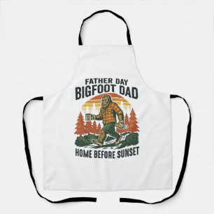 Vaderdag Bigfoot Papa Shirt De Man De Mythe De Schort