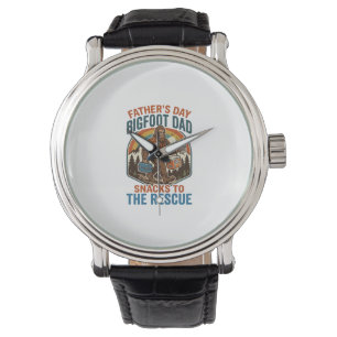 Vaderdag Bigfoot papa shirt kinderen opvoeden als Horloge