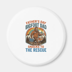 Vaderdag Bigfoot papa shirt Opvoeden van kinderen  Magneet